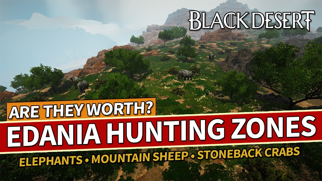 Trying The New Edania Hunting Zones in Black Desert... Are They Worth It?