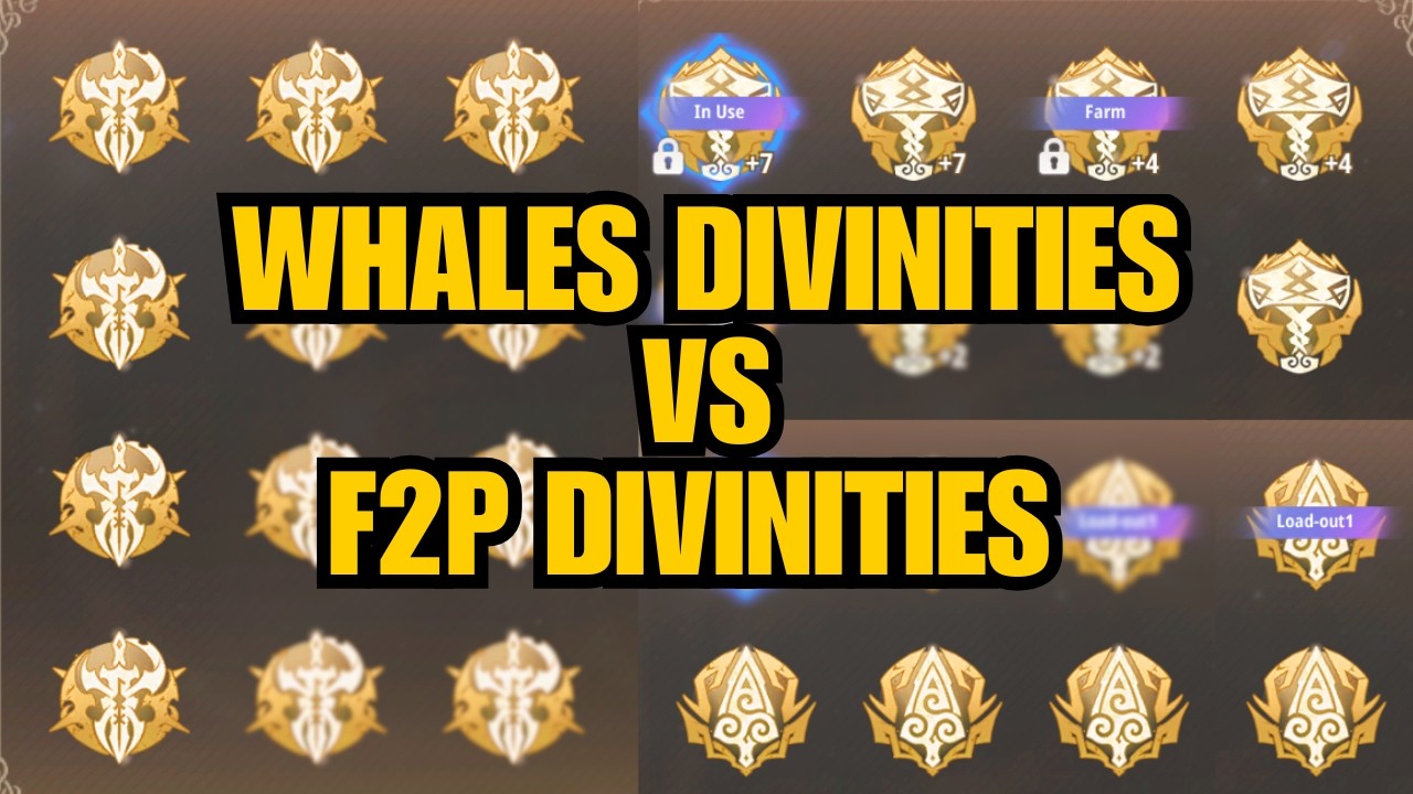 [ROX GLOBAL] WHALE DIVINITIES VS F2P DIVINITIES!! #ROXGLOBAL