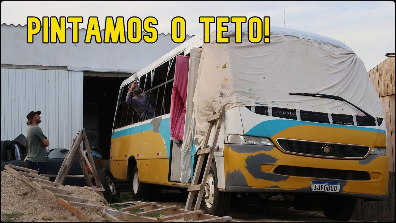 Decidimos pintar SÓ O TETO DO MICRO AGORA - MO #36