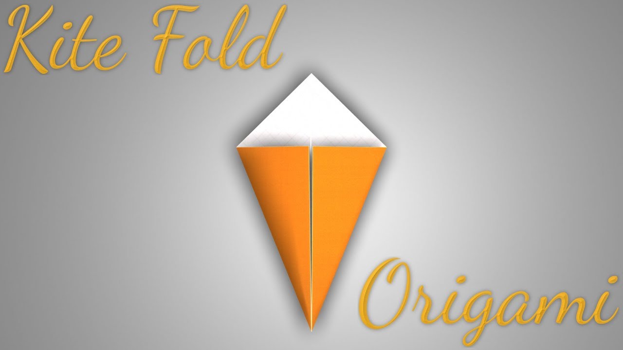 kite-fold to make a kite-base in Origami (Folding Technique)