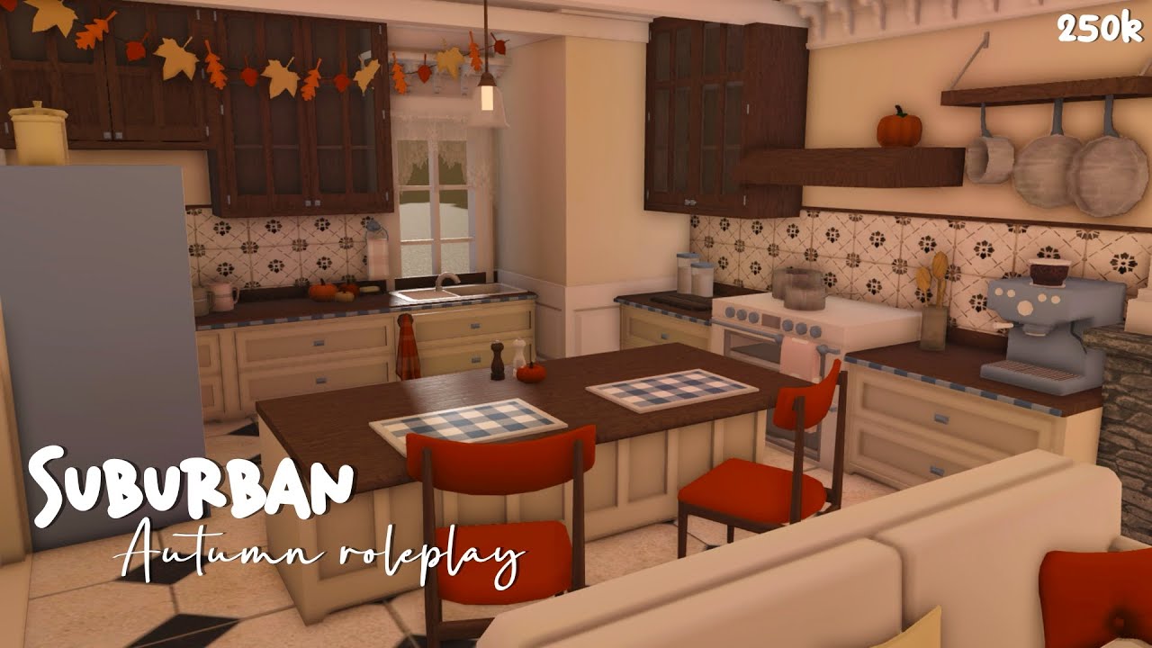 Bloxburg : Suburban Autumn Roleplay Home - Interior