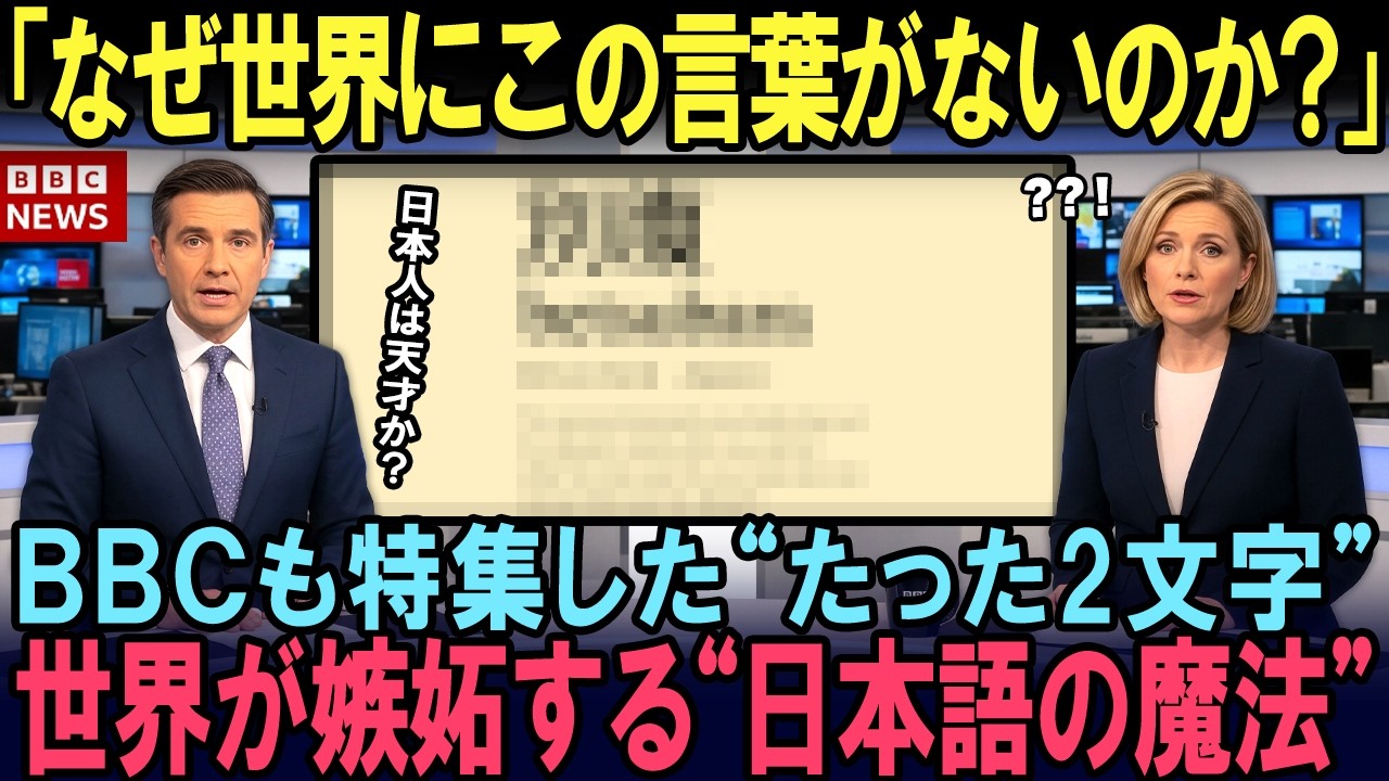 【海外の反応】「日本人はたった“2文字”で言い切った！」BBCも驚愕した日本語に世界中が共感の嵐に