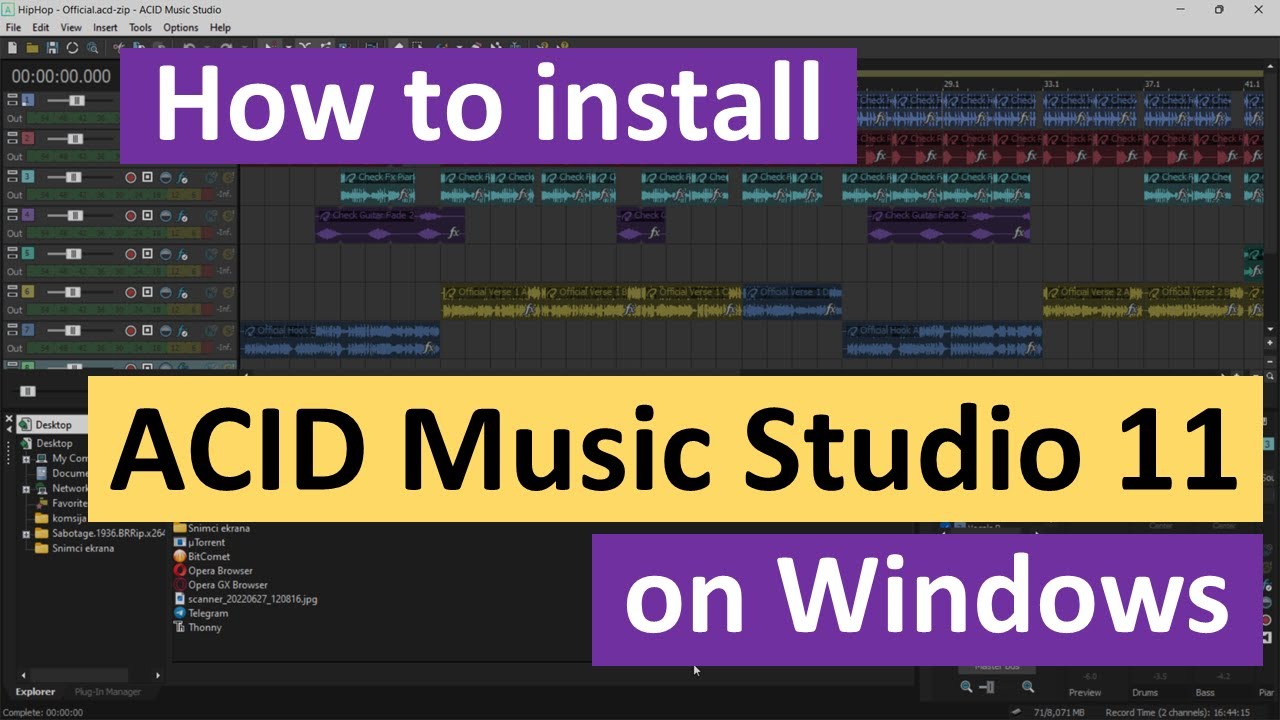 How to Install ACID Music Studio 11 on Windows