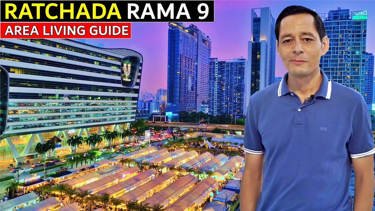 ✅RATCHADA RAMA 9 | Bangkok's NEW Downtown | Jodd Fairs Market | Fortune Town Mall | Condos For Rent