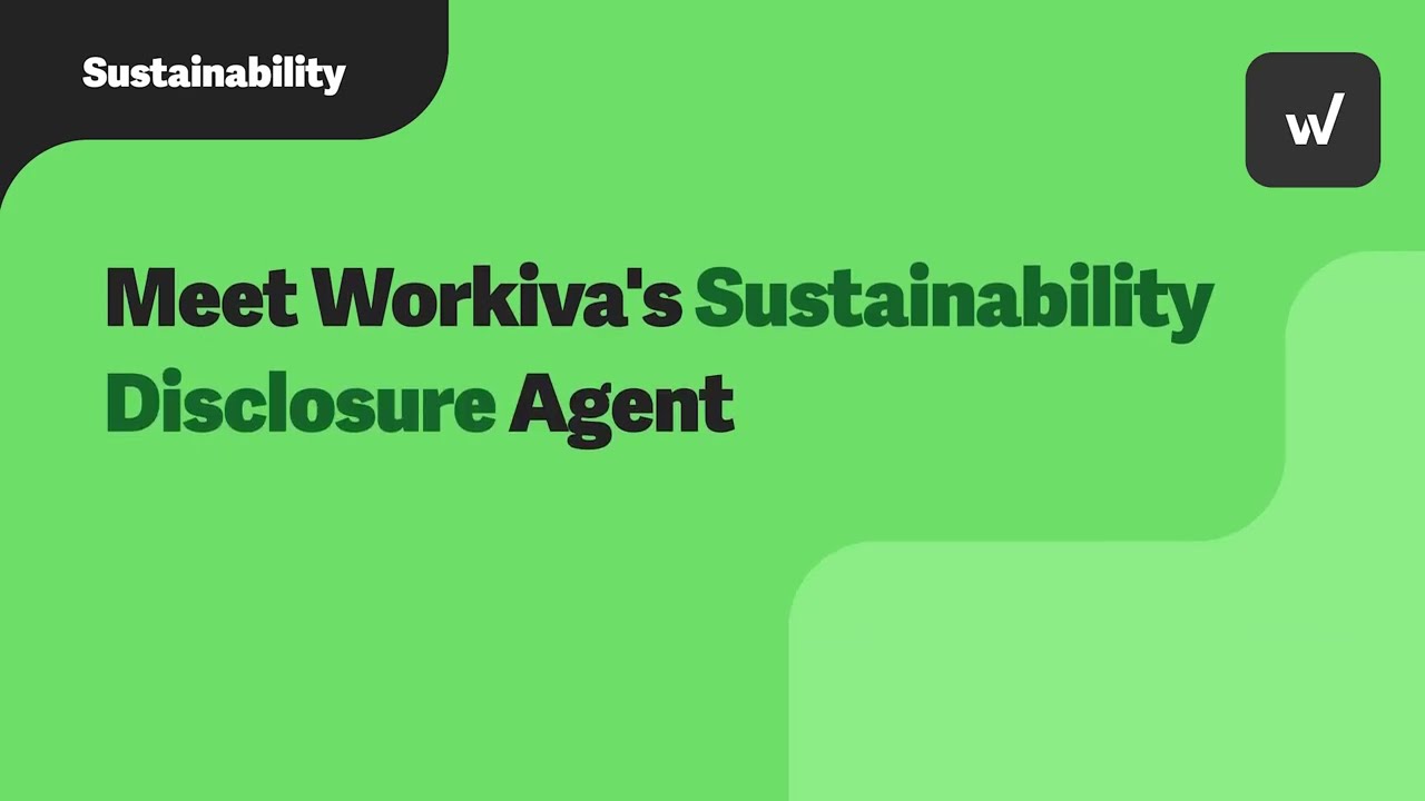 Демонстрационная версия Workiva для агентов по раскрытию информации об устойчивом развитии