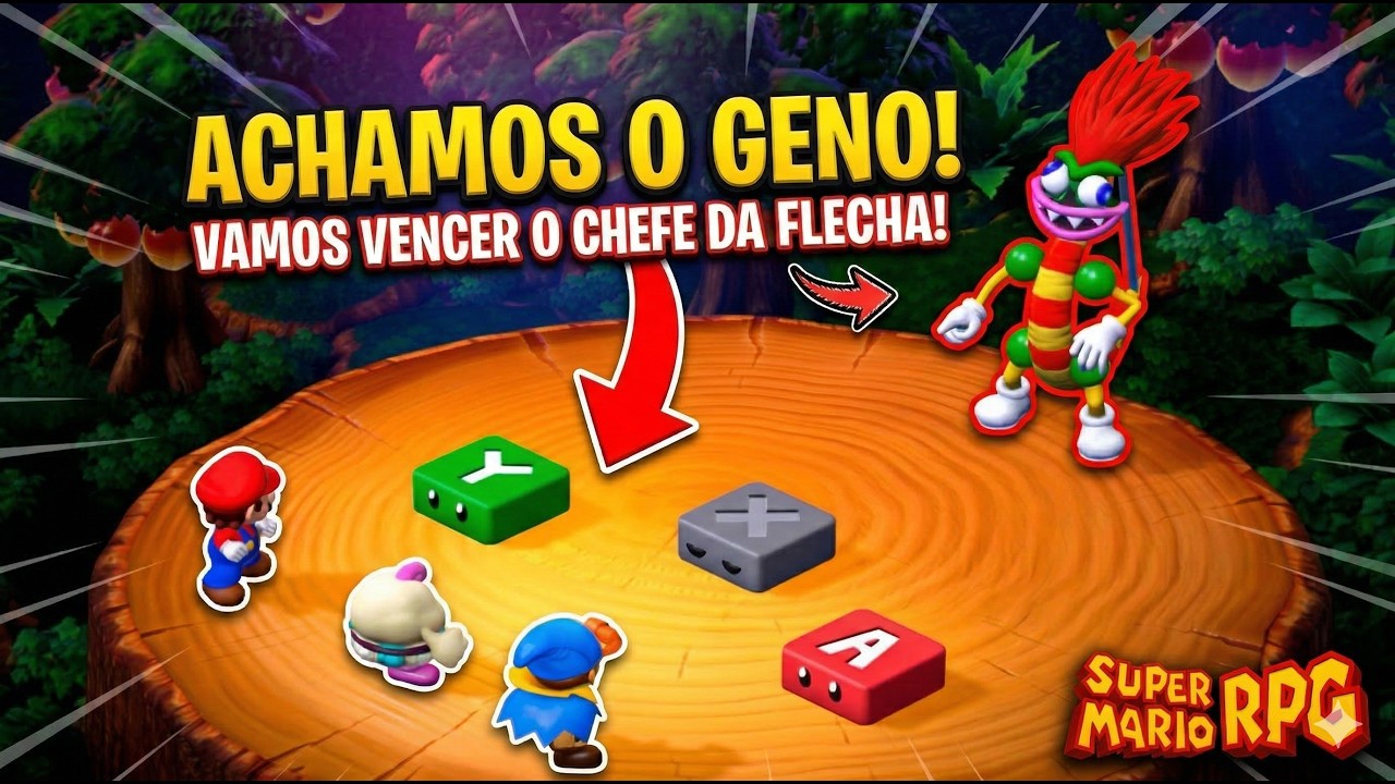 GENO APARECEU! 🔥 Chefão da Flecha e Segunda Estrela em Mario RPG