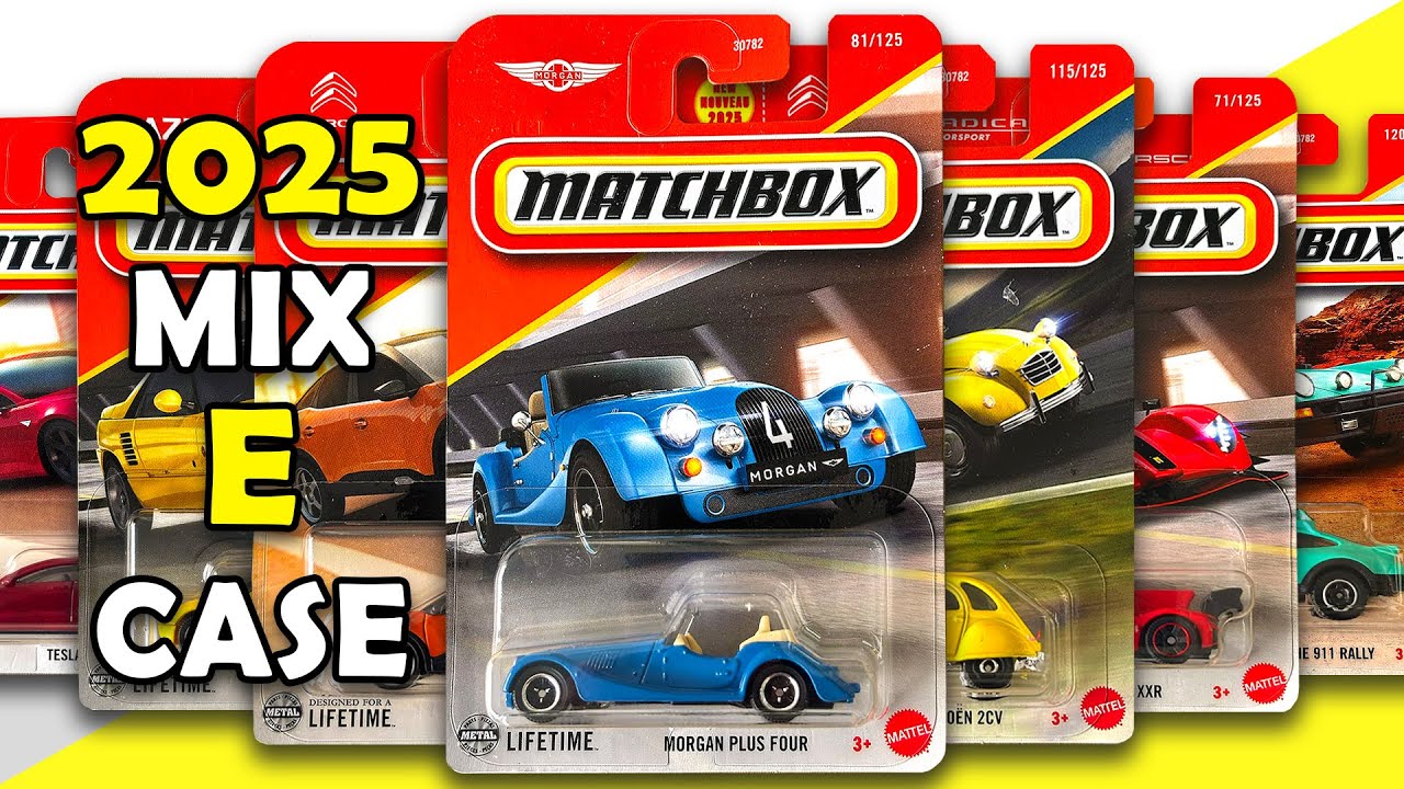 Showcase - Matchbox 2025 Mix E Case, Citroen 2CV, Morgan Plus Four, Collectors Set, 8 Packs & More.