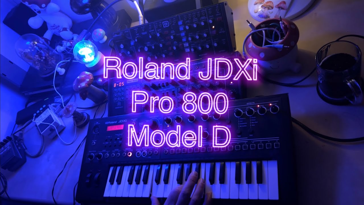 Different Setup - Roland JDXi with Behringer Pro 800 and Model D