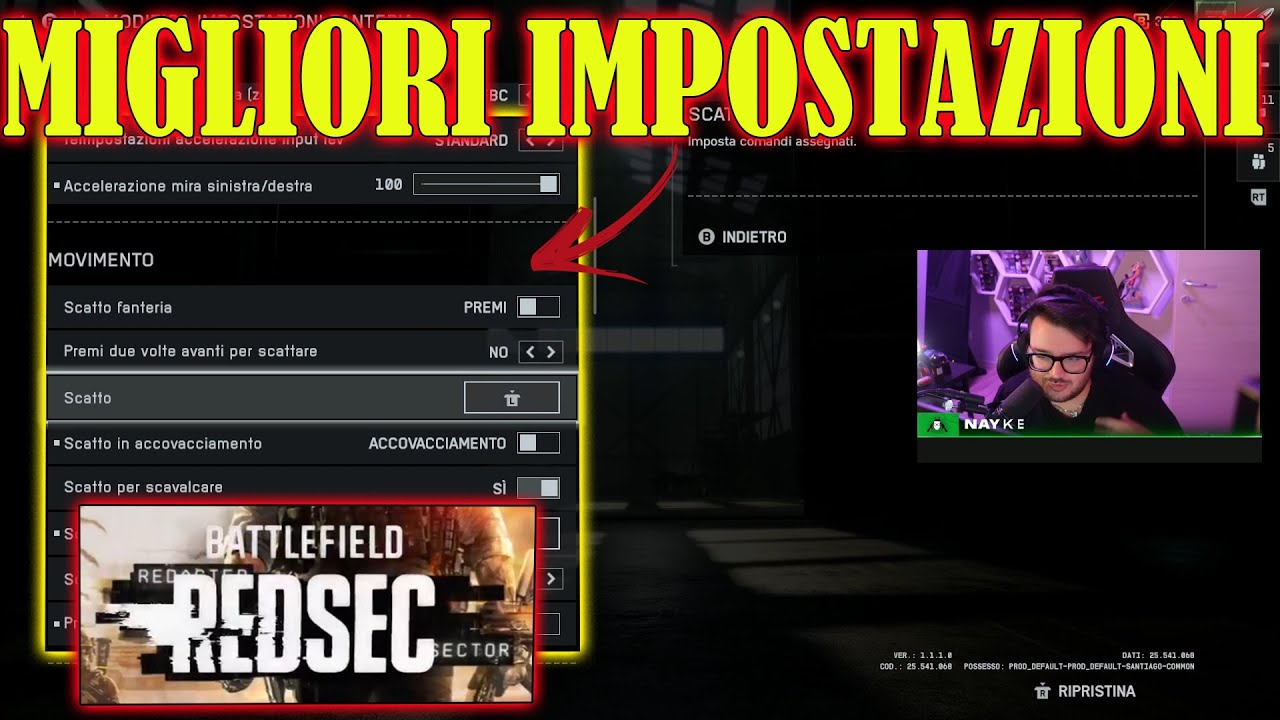 LE IMPOSTAZIONI MIGLIORI PER REDSEC IL NUOVO BATTLE ROYALE!