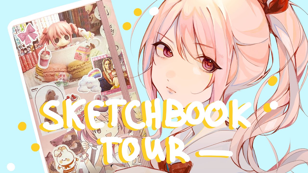 sketchbook tour || обзор на скетчбук || секай, к-поп, геншин