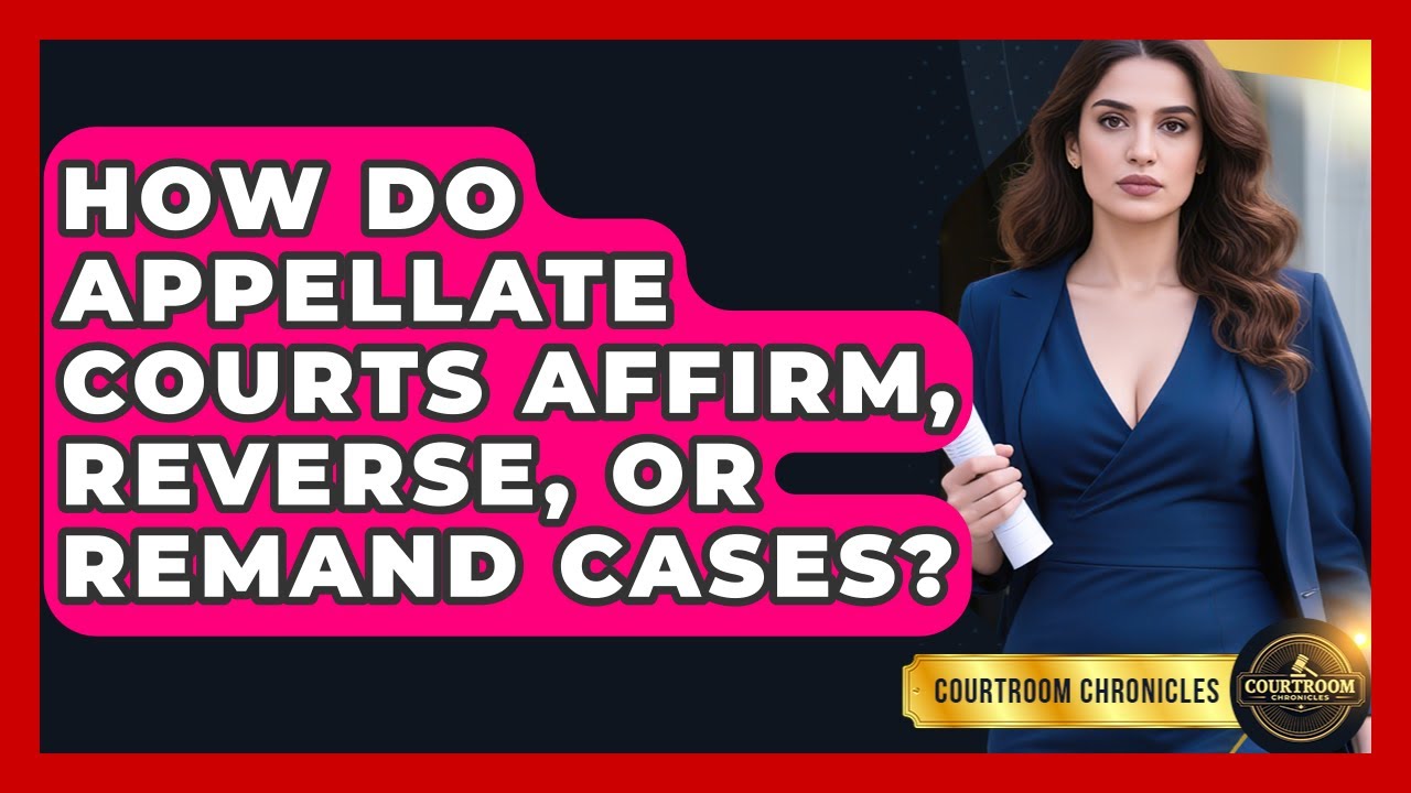 How Do Appellate Courts Affirm, Reverse, Or Remand Cases? - Courtroom Chronicles