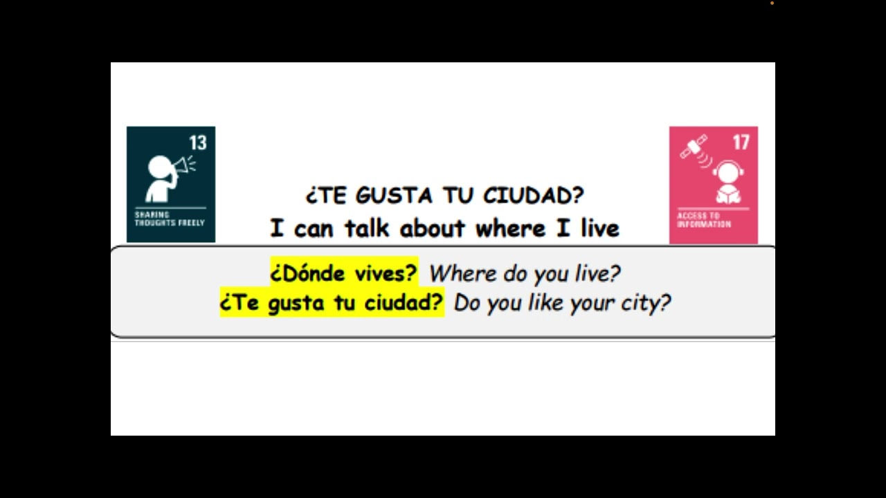 Y5 ¿Te gusta tu ciudad? Lesson 1