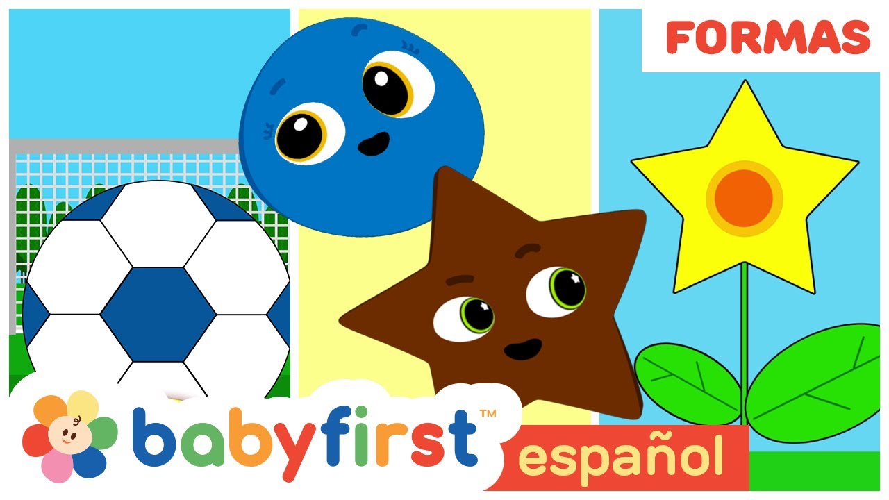 Escuela de Figuras | Aprende formas para niños | Balón | Flor | Árbol y mas | BabyFirst Español