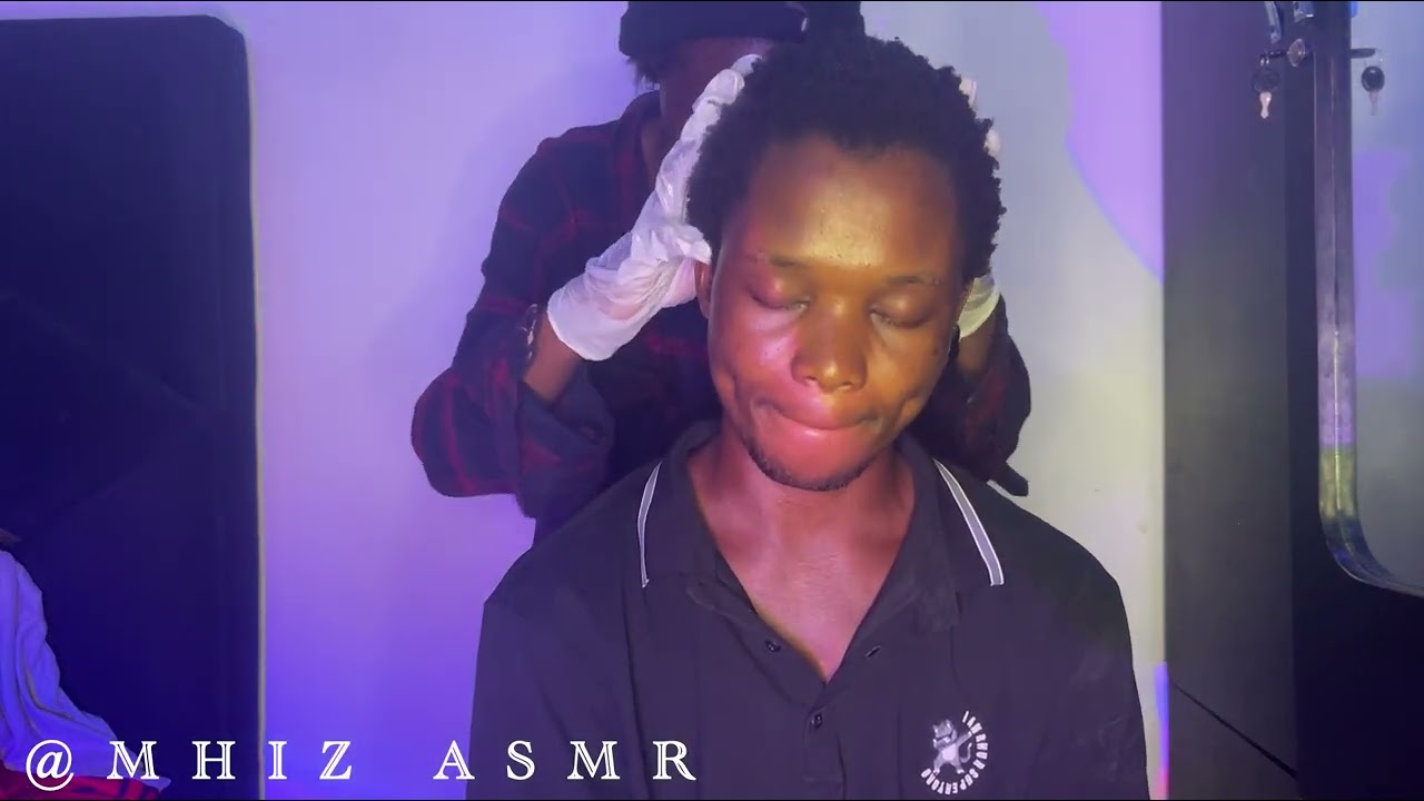 Scalp massage ASMR for relaxation 