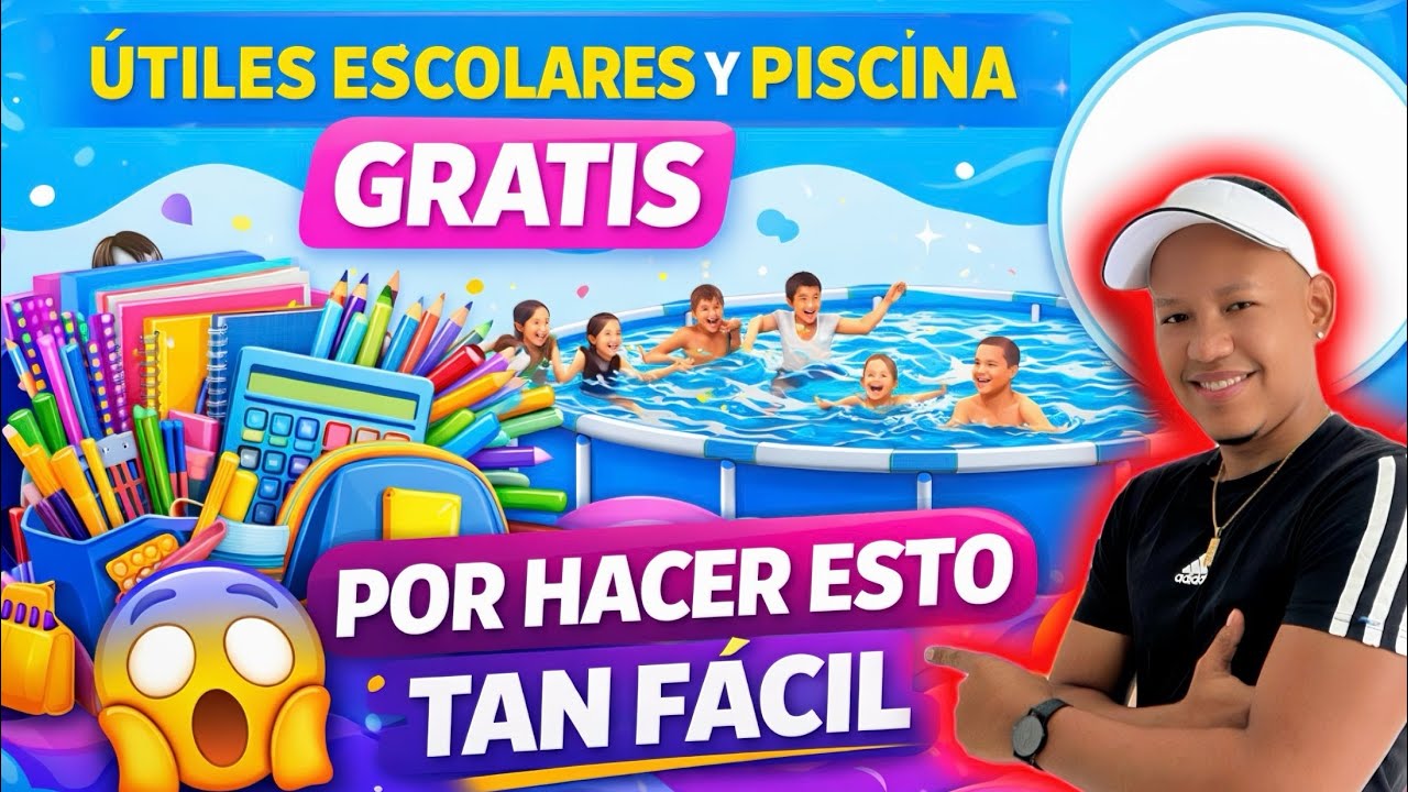 😱 Regalo útiles escolares y piscina GRATIS por hacer esto 🎒🏊‍♂️