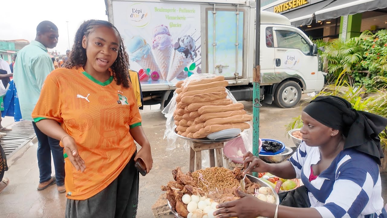 STREET FOOD TOUR in Rural Abidjan || COST of LIVING in Côte d'Ivoire