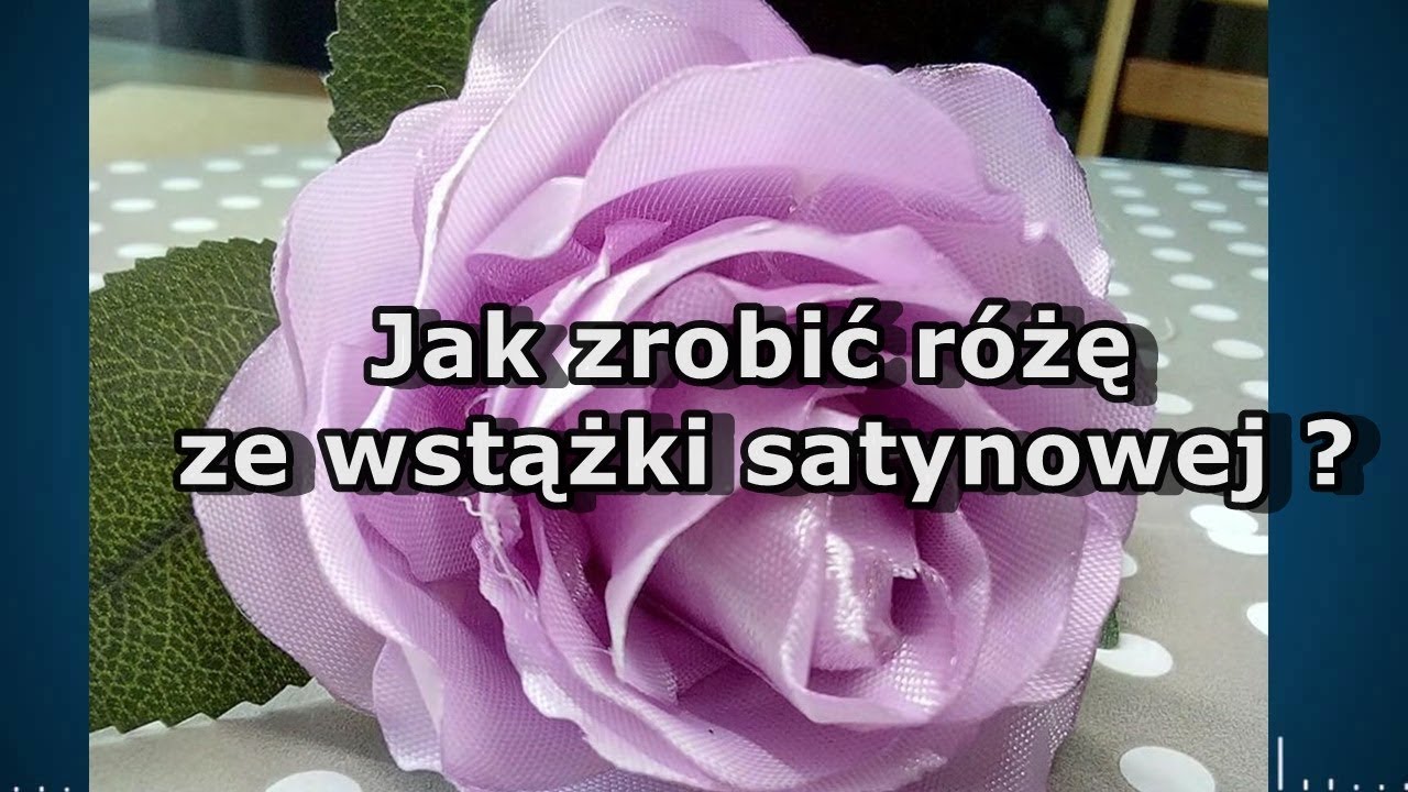 Jak zrobić różę Kanzashi ze wstązki ? #LadyDIY #jakzrobić #różę
