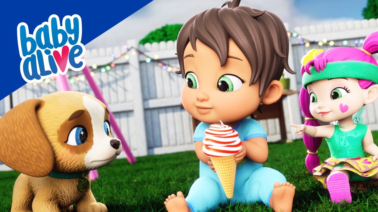 Le Chiot Vole La Glace ! 🐶 Dessin Animé Pour Bébé 🍦 Baby Alive Français 💕