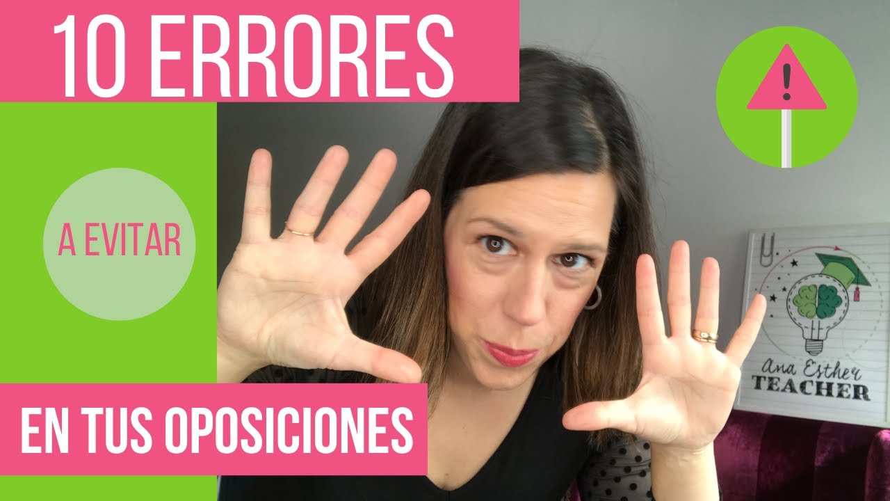 ❌¿Qué EVITAR al prepararte unas OPOSICIONES? - Errores de opositores ⛔️