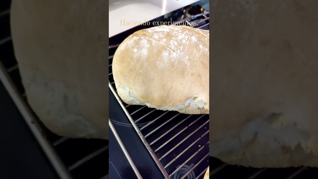 Receta de pan rápido pero dejando levar fuera media hora. 