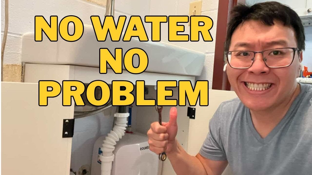 Setting up a bathroom with no running grid water. Part 1