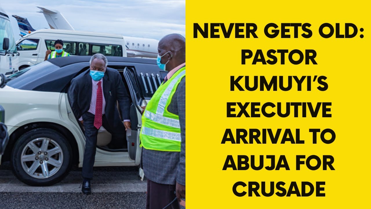 Never Gets Old: Pastor Kumuyi's Executive Arrival To Abuja For Crusade