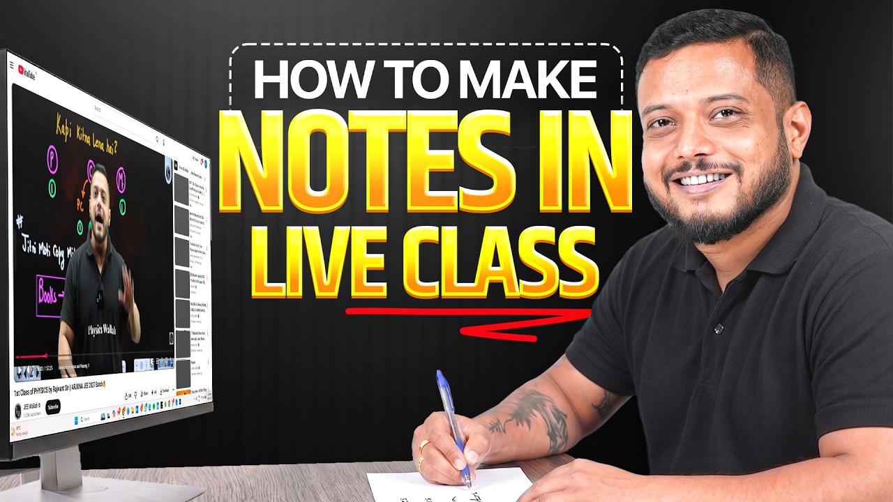 How to Make NOTES in LIVE Class??😱 || Aspirants MUST Watch✅