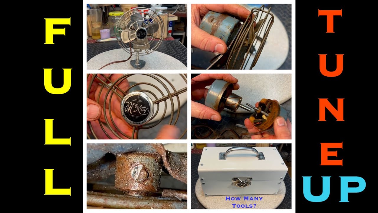 Rarely Seen McKay 110v Fan Full Refurbish- Guess How Many Tools Inside…