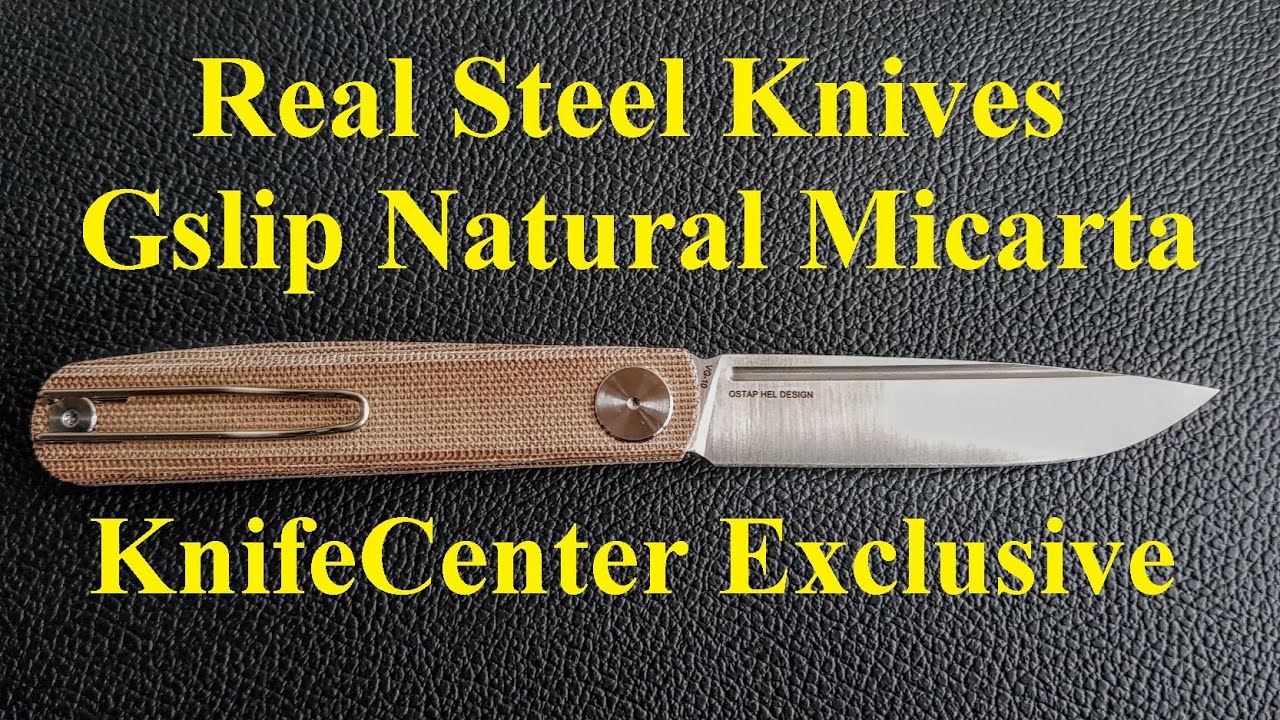 Real Steel  Gslip Natural Micarta - KnifeCenter Exclusive
