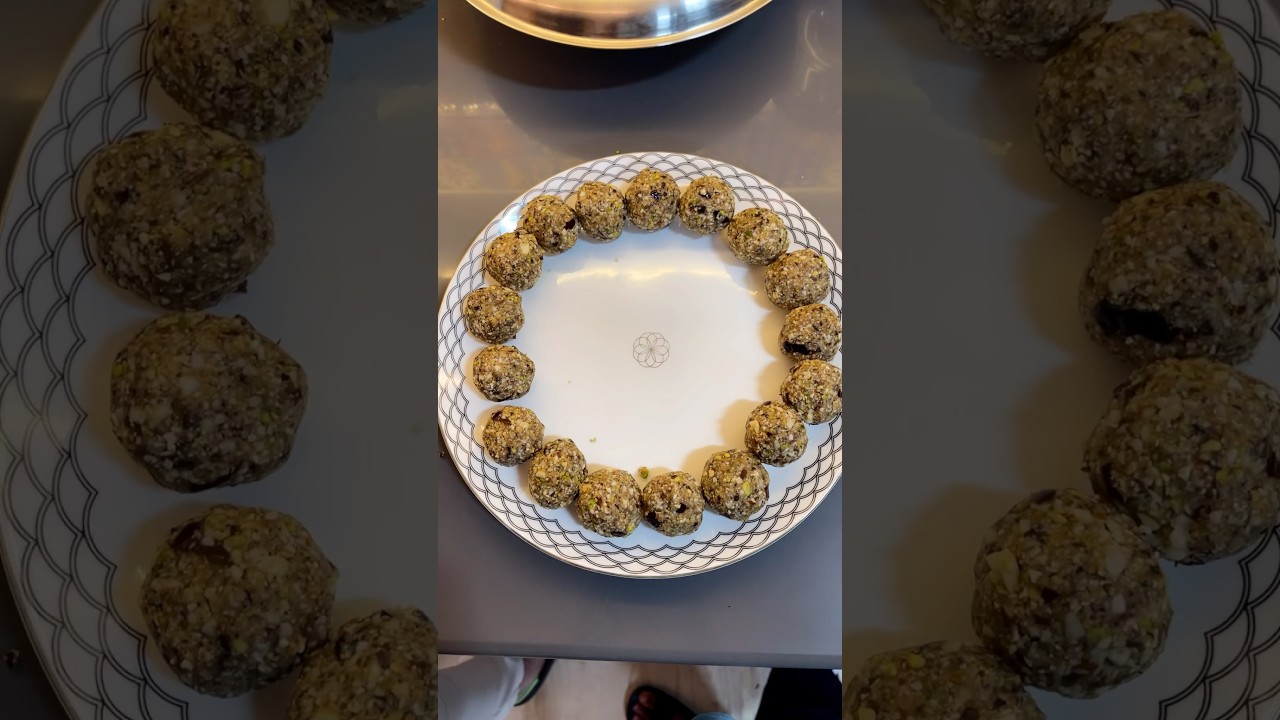 Healthy laddu for weight loss no sugar no ghee #weightlosschallenge