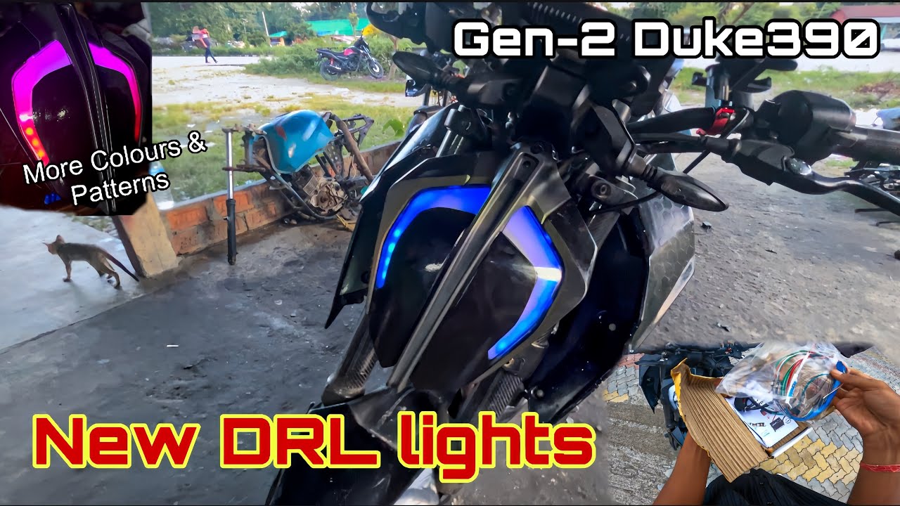 New DRL lights ⚡️Better than Before 🔥 || KTM Duke390 || ||Modification||⚡️