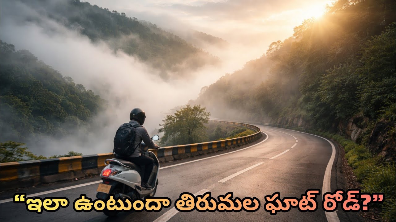 తిరుమల రోడ్ అందాలు | Tirumala Ghat Road on Cloudy Morning