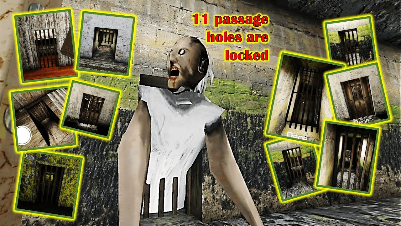 Granny but 11 passage holes are locked! My first two attempts, hard difficulty, pipe escape on day 1