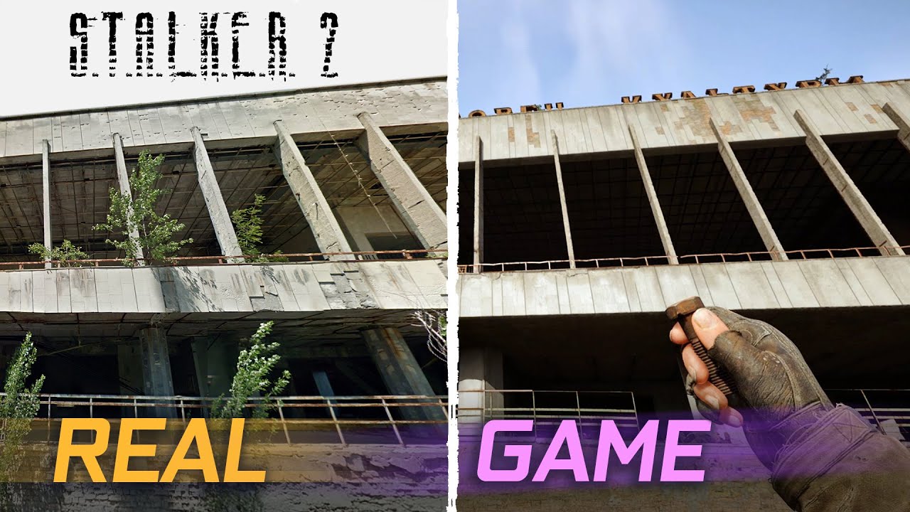 S.T.A.L.K.E.R 2: Сердце Чернобыля VS Припять в реальности. Сравнение графики. Эпизод 1