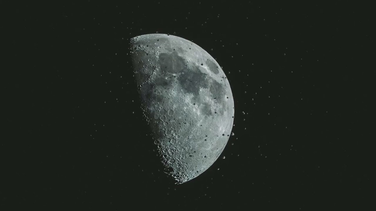 Sleep Protection: Moon frequency + rain :) [Lunar Healing | Sleep Binaural Waves]