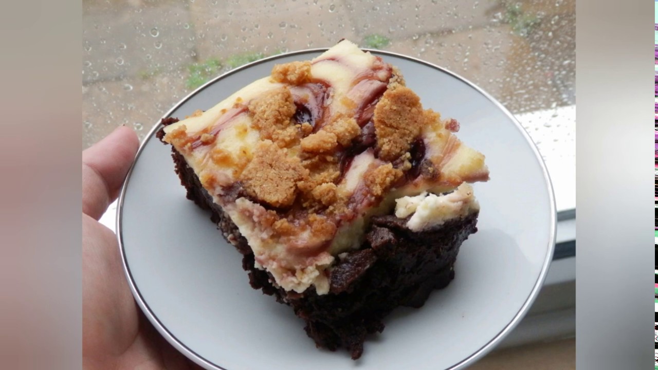 Chocolate cherry cheesecake brownies