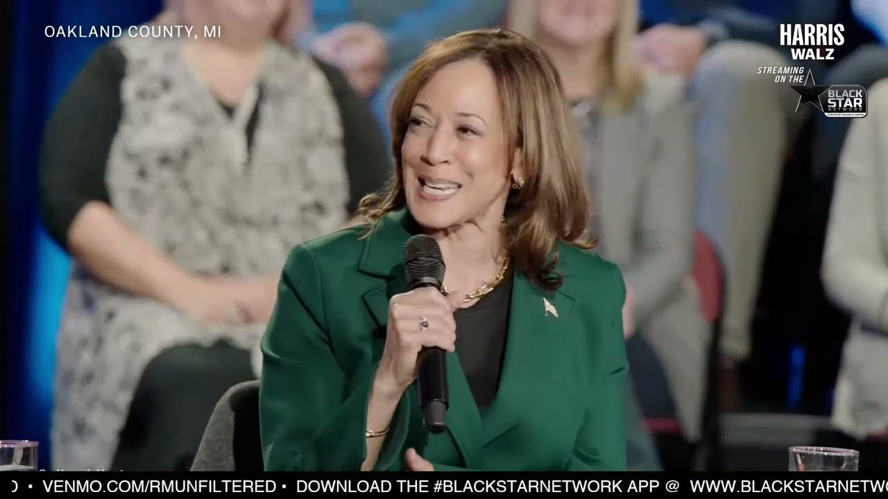 VP Kamala Harris Conversation in Michigan with Liz Cheney & Maria Shriver