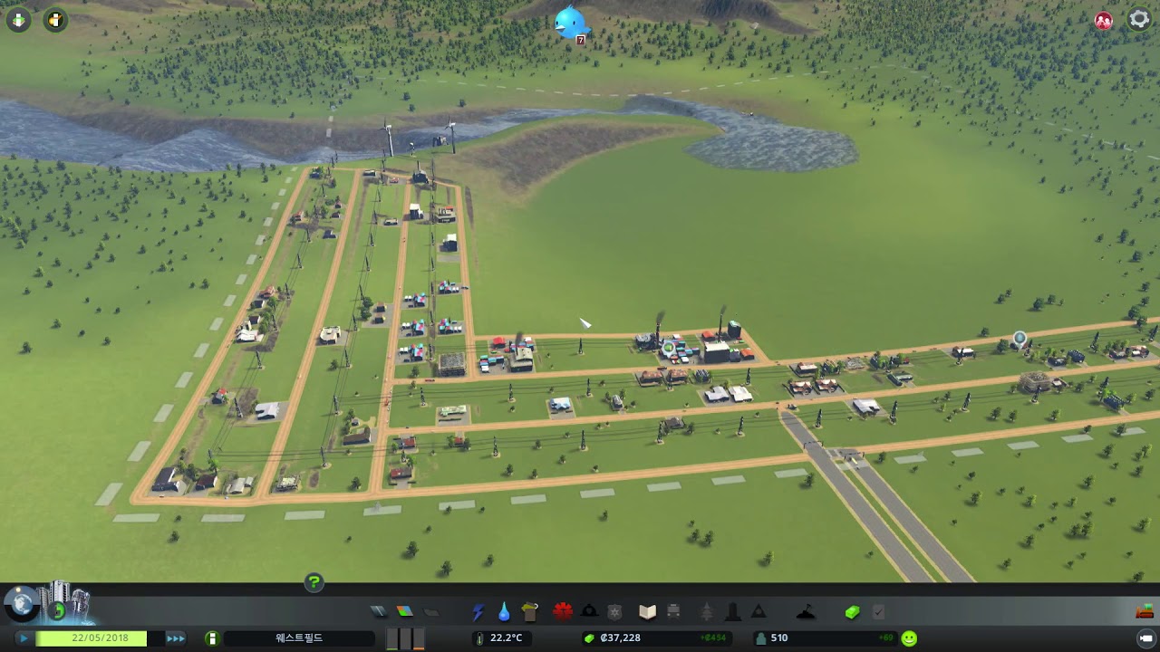 Cities Skylines - Scenario - Floodland, 침수지대 쉽게 클리어 하는 방법.