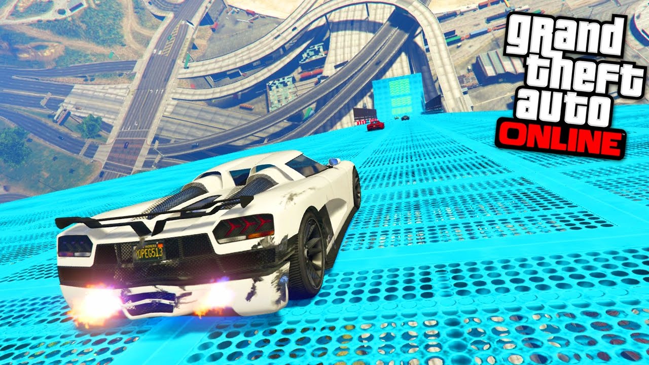 MEGA RAMP BASKET BALL - GTA 5 ONLINE