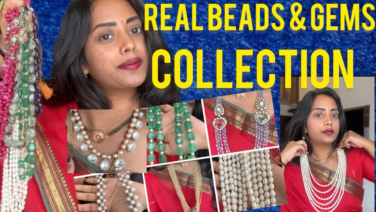 Latest real beads and gems collection/ Victorian jewellery/ beads jewellery