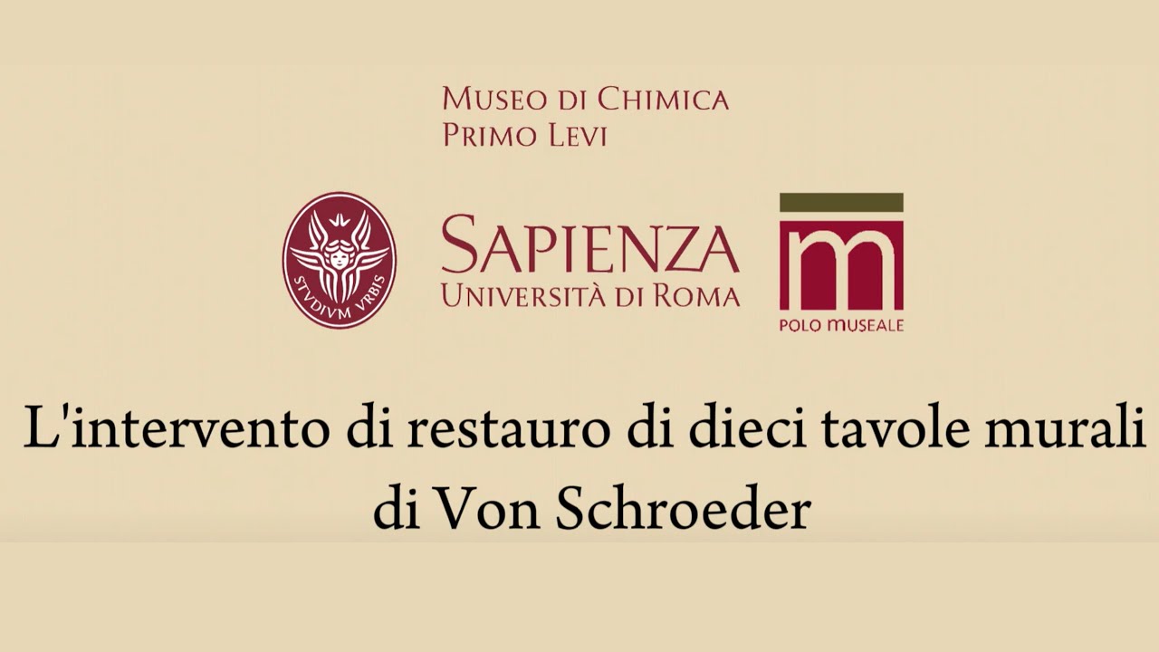 Il restauro delle Tavole murali di von Schroeder al Museo di Chimica 