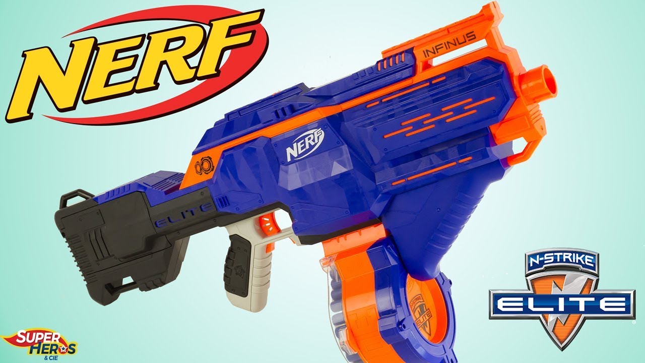 Blaster NERF Elite Infinus N-Strike à chargement automatique Jouet Hasbro Unboxing