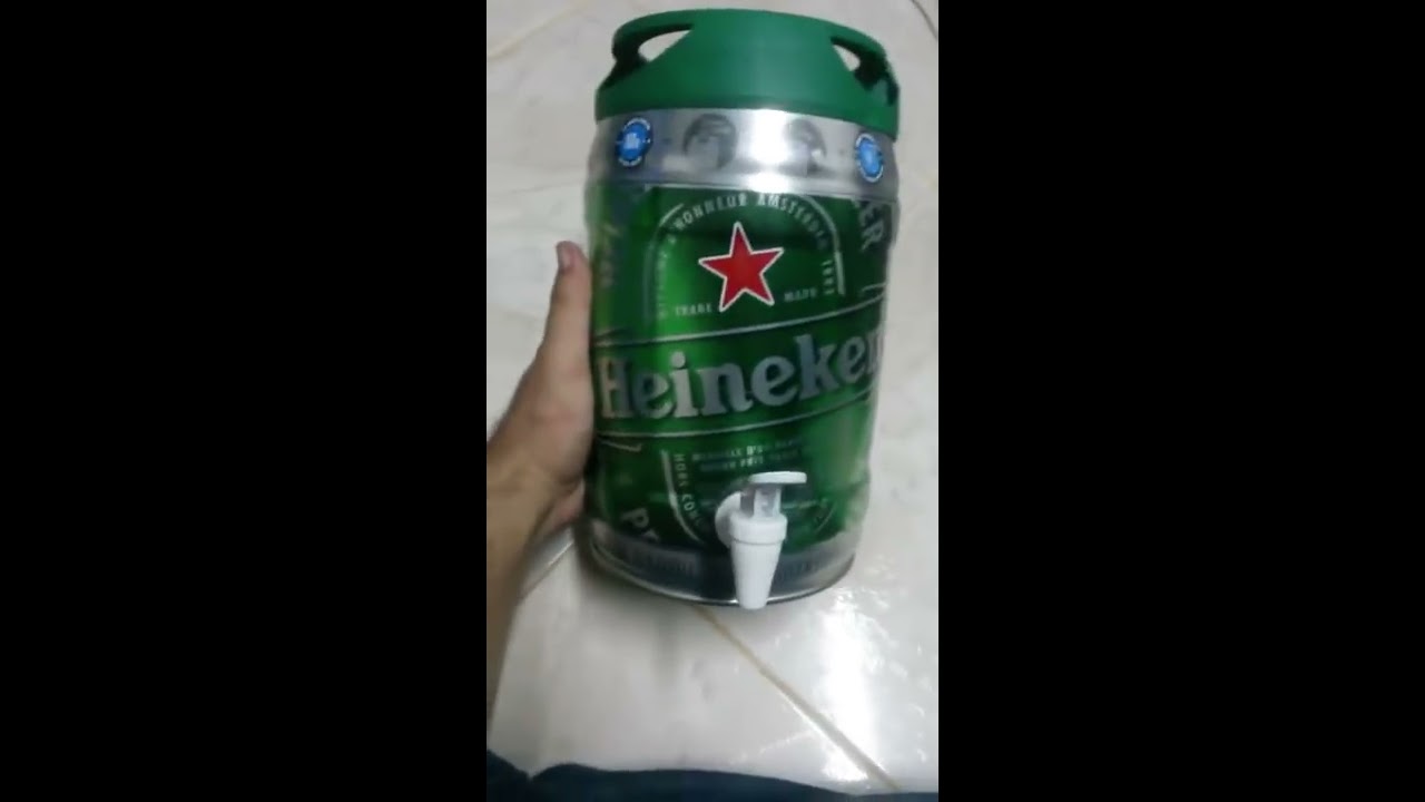 Como fazer uma Garrafa p/ Tereré com Barril Heineken