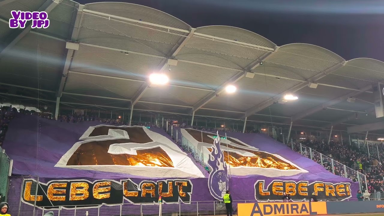 Sturm Graz - Austria Wien (0:2) / 01.02.25 / Choreo & Pyroshow