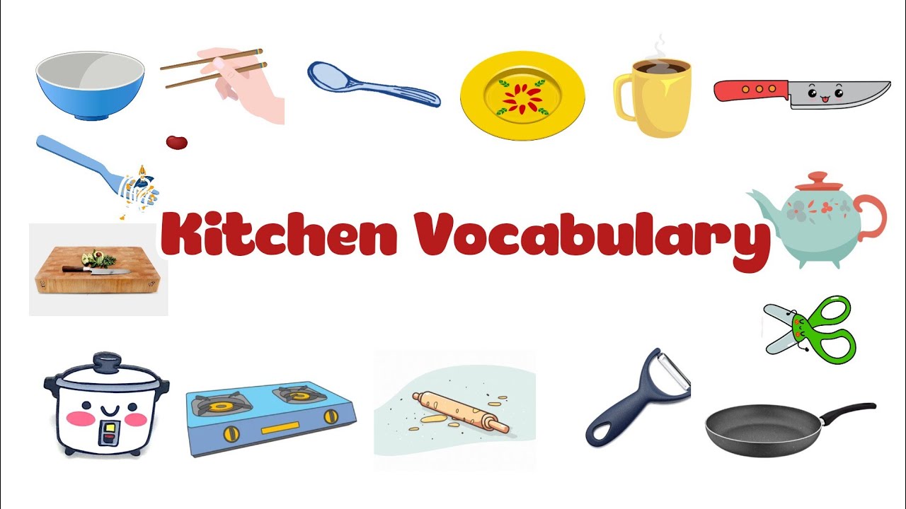 Kitchen utensils Vocabulary - Talking flashcards - Learn English vocabulary with pictures | EngKid