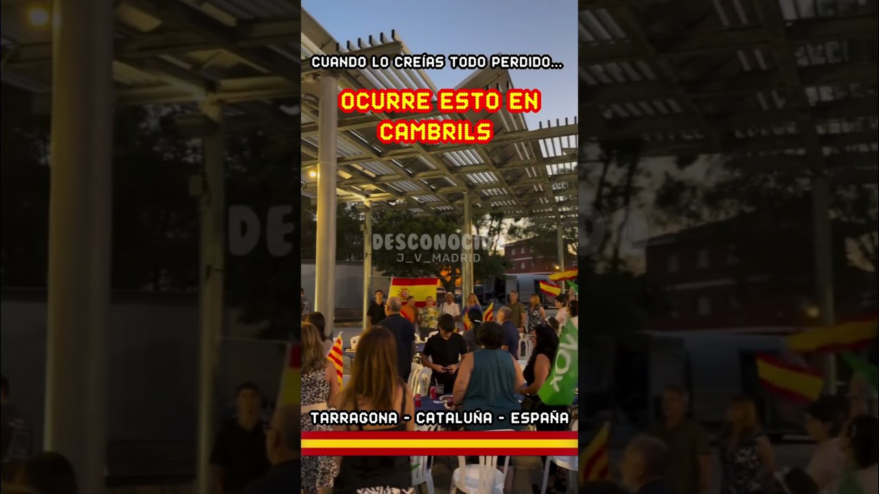 &iexcl;&iexcl;Qu&eacute; maravilla!! 😍🇪🇦 #VOX #Cambrils #Tarragona