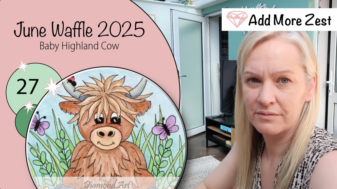 Complete a Diamond Painting in 30 days with me! June Waffle - Day 27