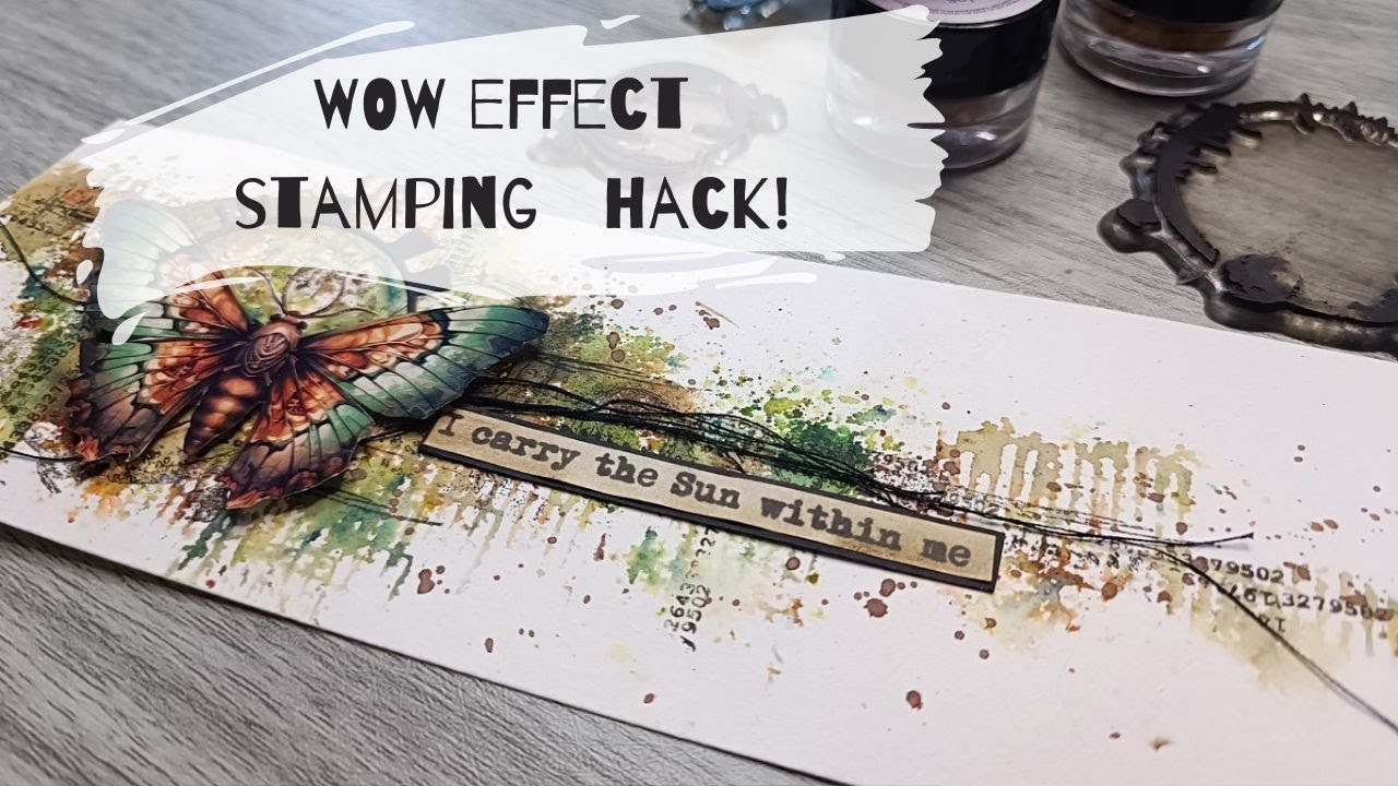 My Old Stamping Technique Is BACK… and It ROCKS!  Art journal layout🎨