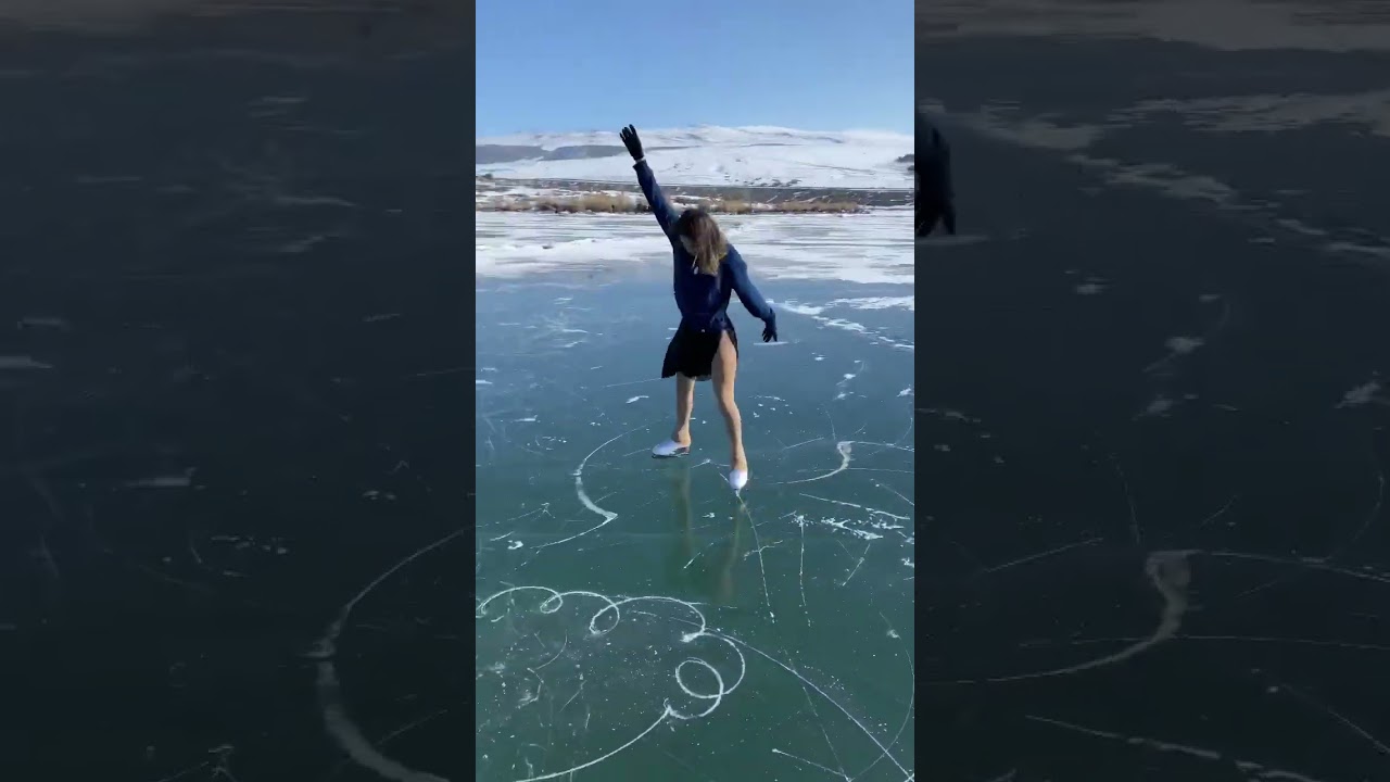 &Ccedil;ıldır g&ouml;l&uuml;nde buz pateni ⛸ İklim Şentunalı