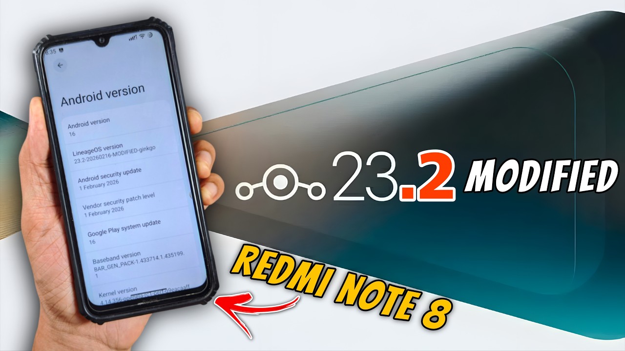 Android 16 на Redmi Note 8! 🔥 Обзор модифицированной прошивки LineageOS 23.2